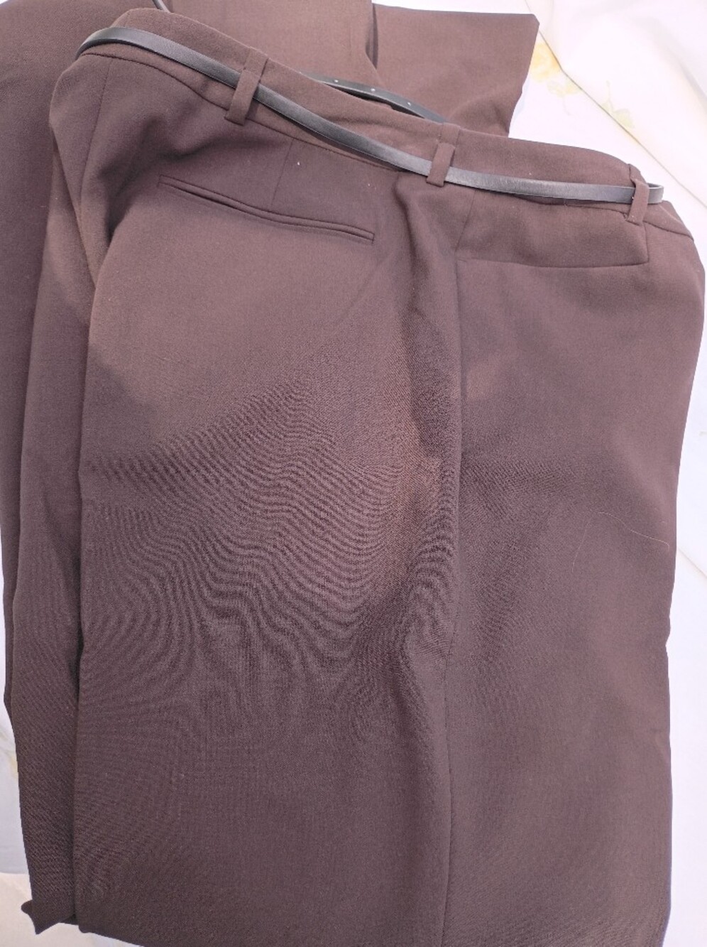 Calvin Klein Women's Wide Leg Pants in Brown